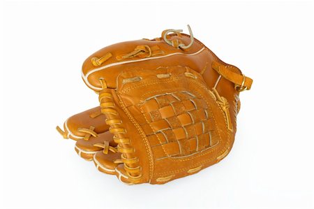 simsearch:622-02354222,k - Baseball catcher mitt isolated on white background Stock Photo - Budget Royalty-Free & Subscription, Code: 400-05014601