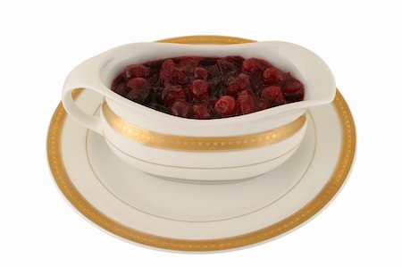 Fresh Homemade from whole berries - traditionally accompanies Thanksgiving and Christmas turkey.  Red tart sweetness. Stock Photo - Budget Royalty-Free & Subscription, Code: 400-05014668