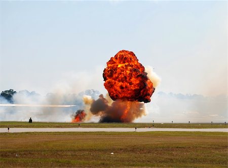 Large fireball on the ground Stock Photo - Budget Royalty-Free & Subscription, Code: 400-05014813