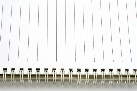 simsearch:400-03991945,k - close up of a spiralled notebook with shallow dof Stockbilder - Microstock & Abonnement, Bildnummer: 400-05015152