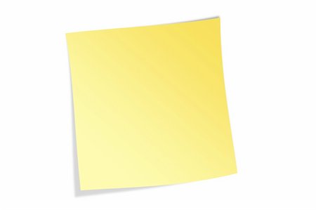 Yellow memo note Stock Photo - Budget Royalty-Free & Subscription, Code: 400-05015380