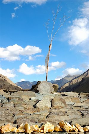 simsearch:400-06131825,k - Buddhist mani stones, Zanskar valley, Ladakh, India. Stock Photo - Budget Royalty-Free & Subscription, Code: 400-05016136