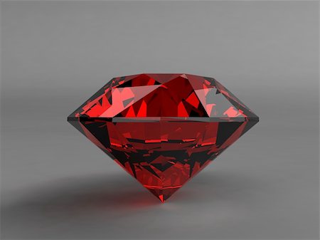 petal on stone - 3d rendered illustration of one shiny ruby Stock Photo - Budget Royalty-Free & Subscription, Code: 400-05016199