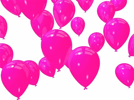 simsearch:400-04285786,k - 3d rendered illustration of many pink balloons Stock Photo - Budget Royalty-Free & Subscription, Code: 400-05016192