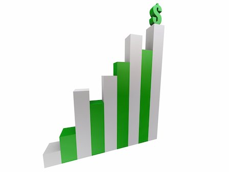 simsearch:400-03908416,k - 3d rendered illustration of a rising statistic Fotografie stock - Microstock e Abbonamento, Codice: 400-05016209