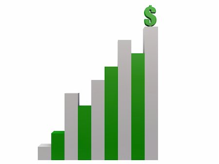 simsearch:400-03908416,k - 3d rendered illustration of a rising statistic Fotografie stock - Microstock e Abbonamento, Codice: 400-05016210