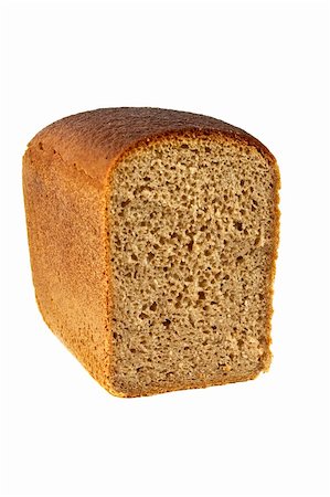 simsearch:400-04421047,k - Loaf of rye-bread isolated on white background Foto de stock - Super Valor sin royalties y Suscripción, Código: 400-05016377