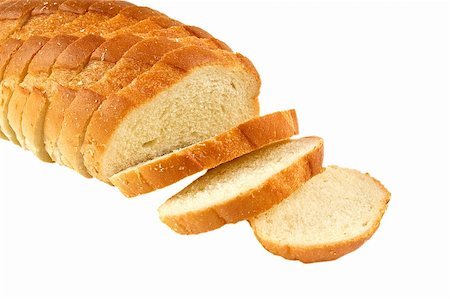 simsearch:400-04421047,k - sliced bread isolated on white Foto de stock - Super Valor sin royalties y Suscripción, Código: 400-05016379