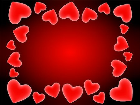 simsearch:400-03954598,k - 3d rendered illustration of red hearts on a red background Photographie de stock - Aubaine LD & Abonnement, Code: 400-05016645