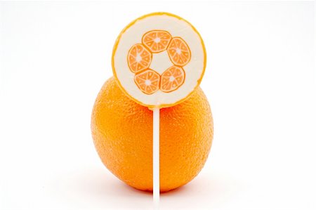 pees (artist) - Orange with lollipop Photographie de stock - Aubaine LD & Abonnement, Code: 400-05016688
