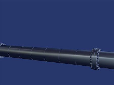 simsearch:400-06072349,k - 3d rendered illustration of one long pipeline Fotografie stock - Microstock e Abbonamento, Codice: 400-05017359