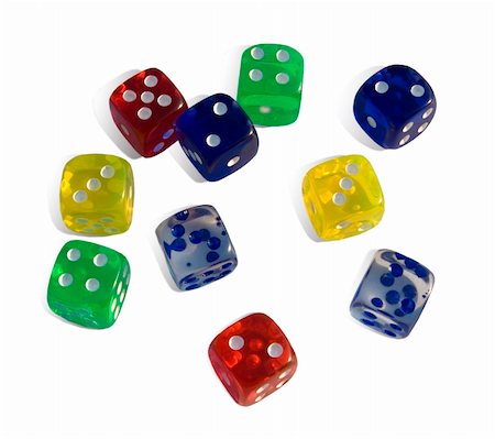 simsearch:400-06911675,k - Different colours of the game cubes Stock Photo - Budget Royalty-Free & Subscription, Code: 400-05017828