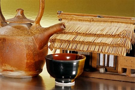 Tea service in an Oriental setting Foto de stock - Royalty-Free Super Valor e Assinatura, Número: 400-05019190