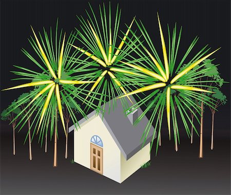 firecracker rocket - Illustration of Fireworks - Vector Stock Photo - Budget Royalty-Free & Subscription, Code: 400-05019735