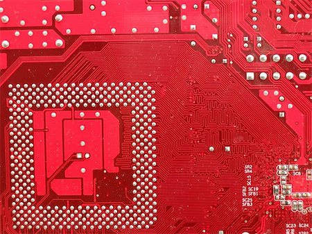 simsearch:400-03966982,k - Circuit board in red Stock Photo - Budget Royalty-Free & Subscription, Code: 400-05019784
