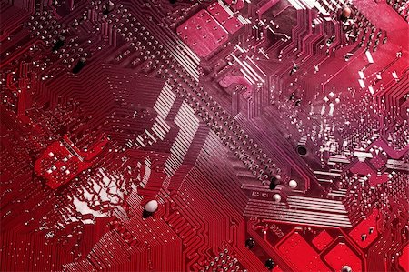 simsearch:400-05019823,k - complicated computer background in the red color - high technology Stock Photo - Budget Royalty-Free & Subscription, Code: 400-05019823