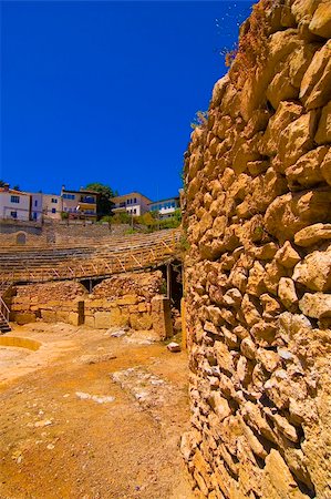 Ancient amphitheater in famous Macedonian touristic destination Ohrid Stock Photo - Budget Royalty-Free & Subscription, Code: 400-05019842