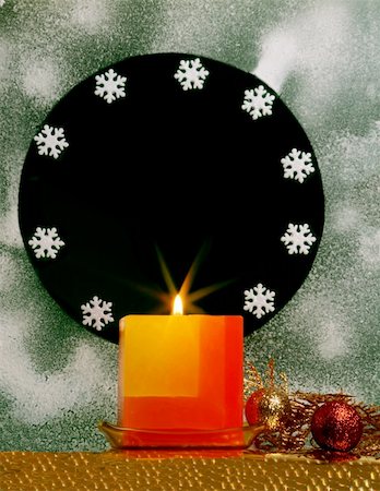 Christmas candle Stock Photo - Budget Royalty-Free & Subscription, Code: 400-05019966