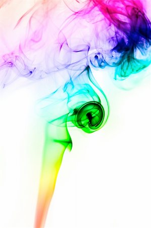 Colored Smoke with White Background Stock Photo - Budget Royalty-Free & Subscription, Code: 400-05010862