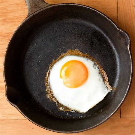 A fried in a cast iron pan. Stock Photo - Budget Royalty-Free & Subscription, Code: 400-05010901