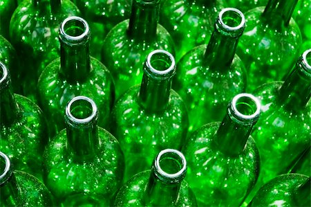Stack of empty green glass bottles Stock Photo - Budget Royalty-Free & Subscription, Code: 400-05010989