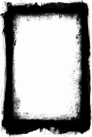 fleck - Black and white grungy frame with brushed outer and inner decay Stock Photo - Budget Royalty-Free & Subscription, Code: 400-05012024