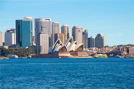 sydney harbour ( harbor ) and opera house Stock Photo - Budget Royalty-Free & Subscription, Code: 400-05012081