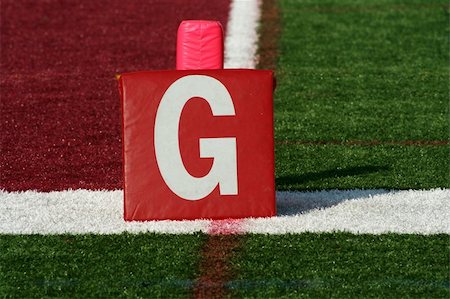 football court images - A red Football goal line yard marker Stock Photo - Budget Royalty-Free & Subscription, Code: 400-05012285