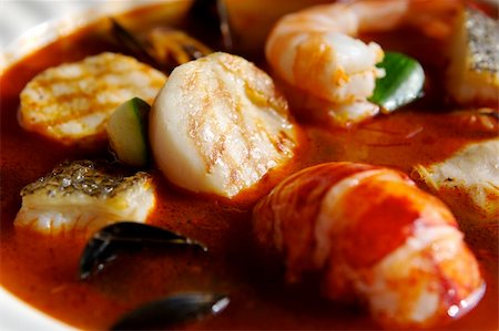 simsearch:400-09011310,k - An image of delicious fresh seafood bisque Fotografie stock - Microstock e Abbonamento, Codice: 400-05012417