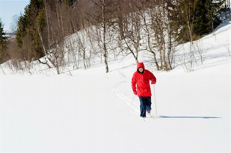 simsearch:400-04470085,k - A skier on a wintery snow filled landscape. Stockbilder - Microstock & Abonnement, Bildnummer: 400-05012963