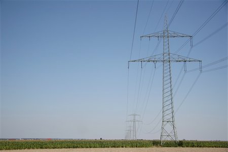 Electricity Pylons Stock Photo - Budget Royalty-Free & Subscription, Code: 400-05012995