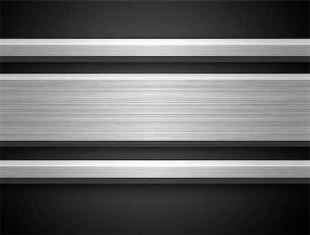 simsearch:400-05145163,k - Brushed Aluminium Silver Bar ready for text on dark gray bacground Photographie de stock - Aubaine LD & Abonnement, Code: 400-05013101
