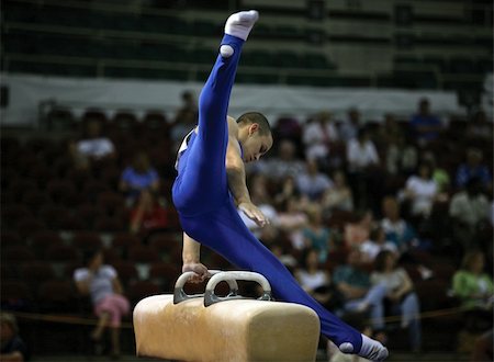 simsearch:400-05062836,k - Young man competing on the pommel Stock Photo - Budget Royalty-Free & Subscription, Code: 400-05013500