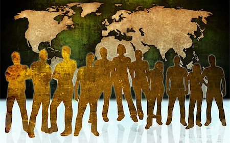 simsearch:400-05034662,k - textures style of people silhouettes Stock Photo - Budget Royalty-Free & Subscription, Code: 400-05024913