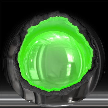 simsearch:400-05041370,k - Glowing green nucleus Stock Photo - Budget Royalty-Free & Subscription, Code: 400-05025516