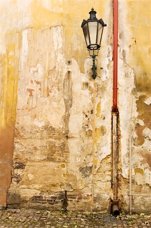 An old weathered wall abstract in Prage, Czech Republic. Stock Photo - Budget Royalty-Free & Subscription, Code: 400-05025702