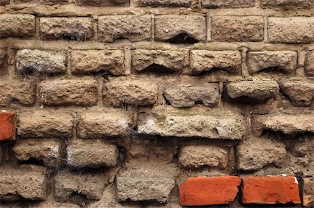 simsearch:400-04740865,k - Old dirty brick wall.  Grungy background. Foto de stock - Super Valor sin royalties y Suscripción, Código: 400-05025788