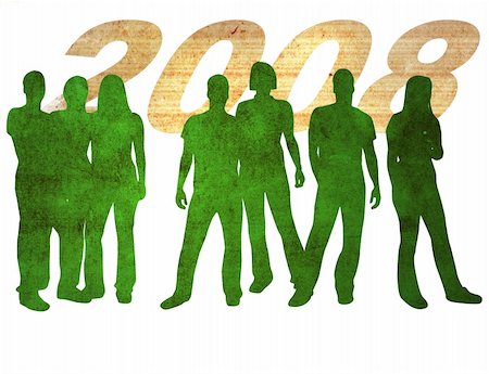 simsearch:400-05034662,k - textures style of people silhouettes Stock Photo - Budget Royalty-Free & Subscription, Code: 400-05026160