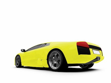 simsearch:400-03979717,k - isolated sport car on white background Photographie de stock - Aubaine LD & Abonnement, Code: 400-05026323