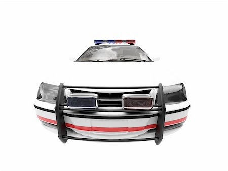 simsearch:400-08780068,k - isolated police car on a white background Foto de stock - Super Valor sin royalties y Suscripción, Código: 400-05026399