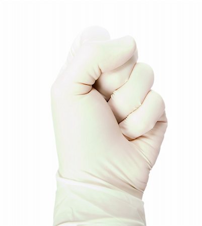 rubber nurse - A males hand wearing a latex glove, isolated on white with clipping path Stock Photo - Budget Royalty-Free & Subscription, Code: 400-05026800