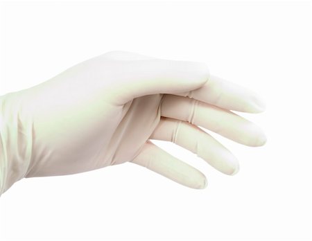 rubber nurse - A males hand wearing a latex glove, isolated on white with clipping path Stock Photo - Budget Royalty-Free & Subscription, Code: 400-05026801