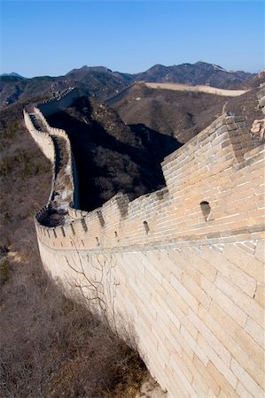 View of a neglected portion of the Great Wall of China Stock Photo - Budget Royalty-Free & Subscription, Code: 400-05027144