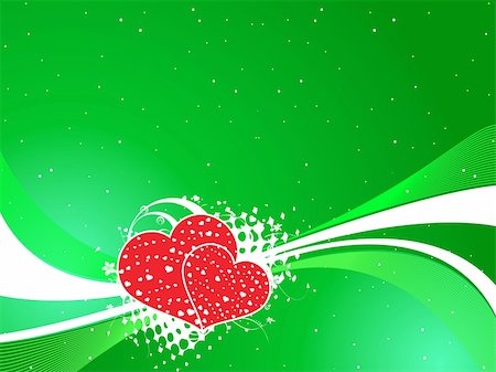 simsearch:400-03985974,k - vector illustration of beautiful elements heart with floral on abstract background Stockbilder - Microstock & Abonnement, Bildnummer: 400-05027796