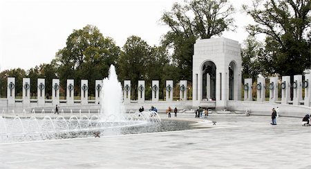 World War Two Memorial in Washington DC Foto de stock - Royalty-Free Super Valor e Assinatura, Número: 400-05028178