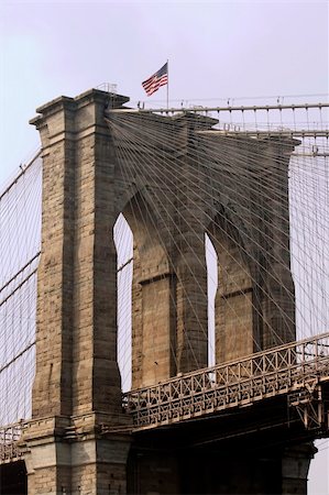 Brooklyn Bridge in New York City. Stock Photo - Budget Royalty-Free & Subscription, Code: 400-05028295