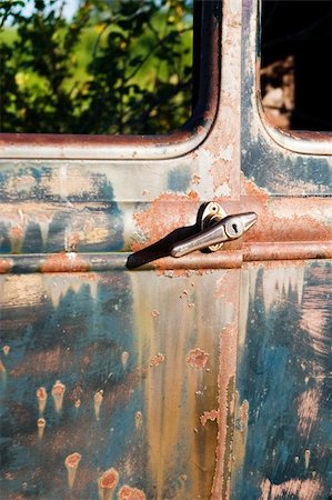 An old car detail and texture image Stock Photo - Budget Royalty-Free & Subscription, Code: 400-05028574