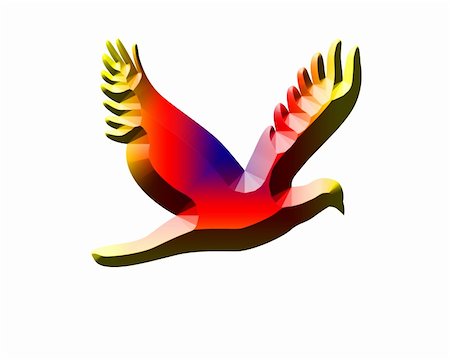 simsearch:400-04771367,k - Eagle illustriation 3D - can be used as emblem and logo Foto de stock - Royalty-Free Super Valor e Assinatura, Número: 400-05028894