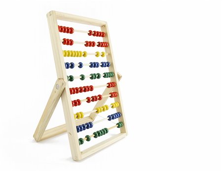 simsearch:400-05682310,k - abacus isolated on white background Stockbilder - Microstock & Abonnement, Bildnummer: 400-05029547