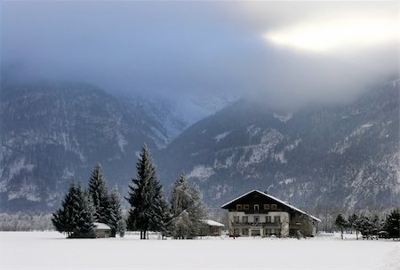 simsearch:400-05904919,k - A hut in Austria in the winter Stock Photo - Budget Royalty-Free & Subscription, Code: 400-05029587